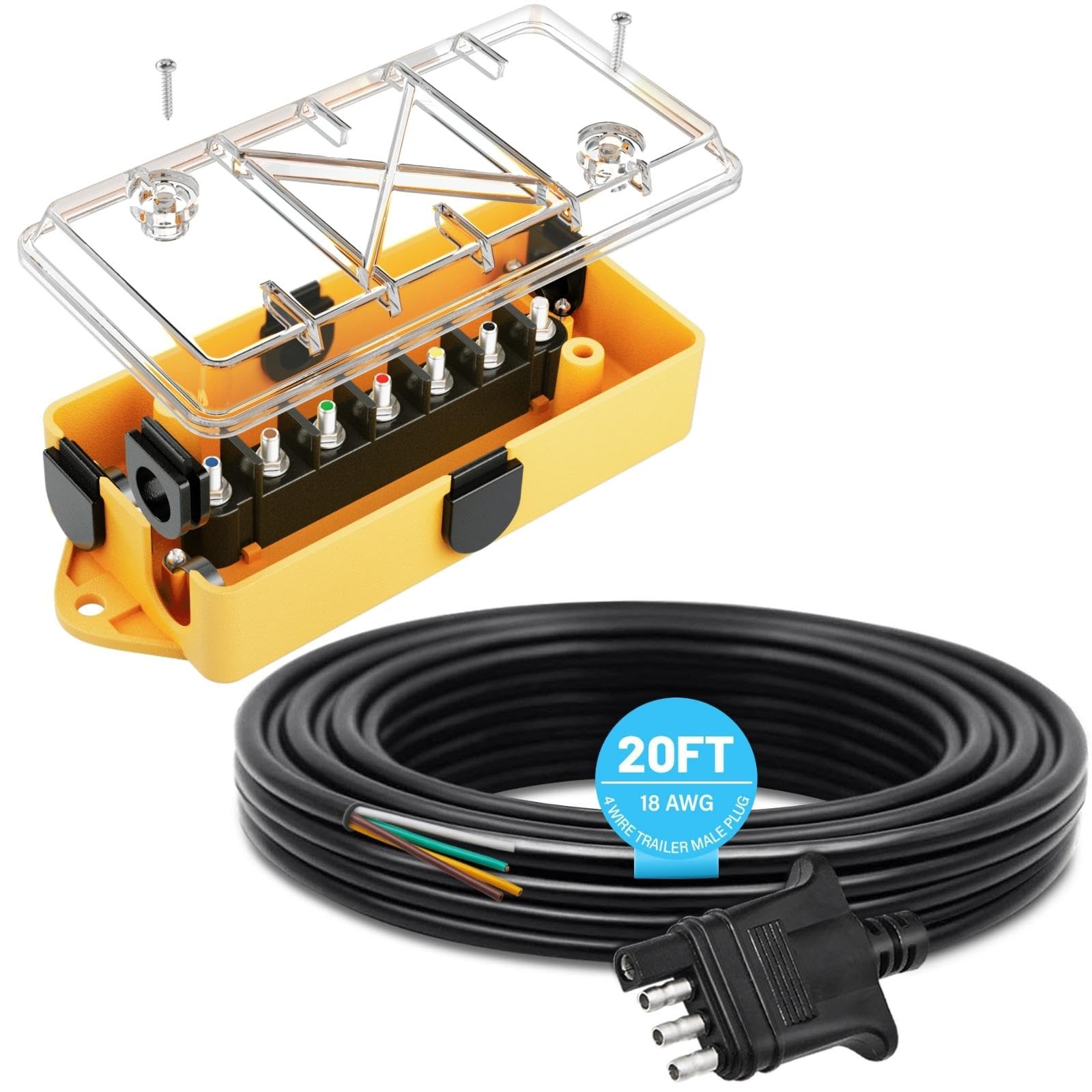 Amazon.com: MECMO 7 Way Electrical Junction Box, Heavy Duty